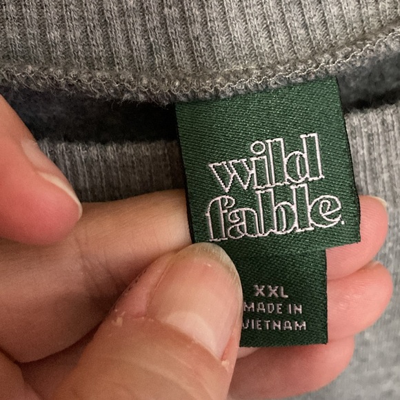 Wild Fable Cropped Gray Crewneck Sweatshirt, Women’s Size XXL - Picture 6 of 7
